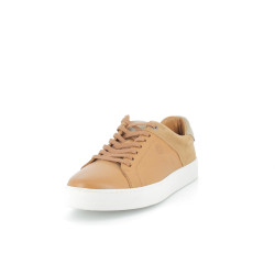 basket basses marrons en cuir