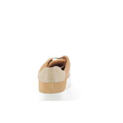 basket basses marrons en cuir