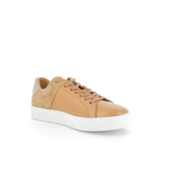 basket basses marrons en cuir