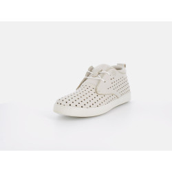 Basket montante Kok and Koon blanches en cuir