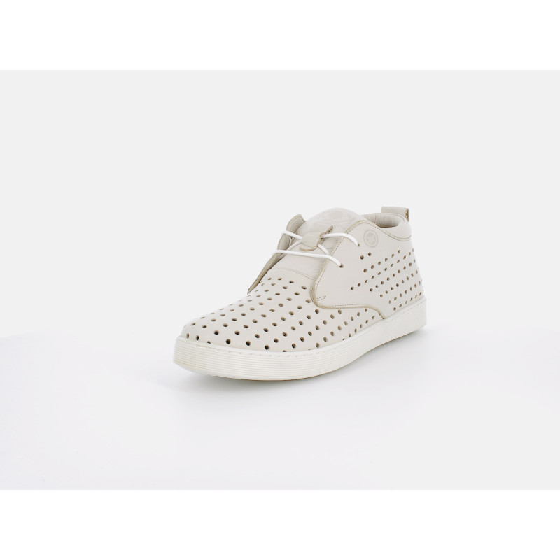 Basket montante Kok and Koon blanches en cuir
