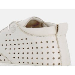 Basket montante Kok and Koon blanches en cuir