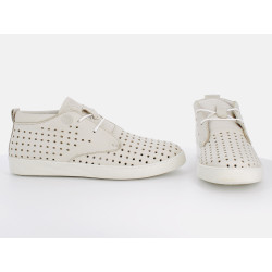 Basket montante Kok and Koon blanches en cuir