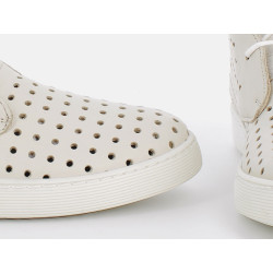 Basket montante Kok and Koon blanches en cuir