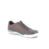 basket rouge bordeaux en cuir