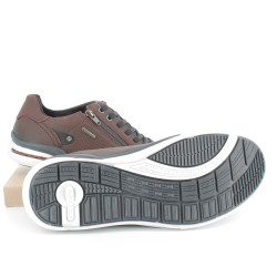 basket rouge bordeaux en cuir