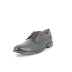 Derbys noir en cuir Pegada