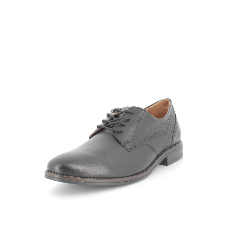 Derbys noir en cuir Pegada