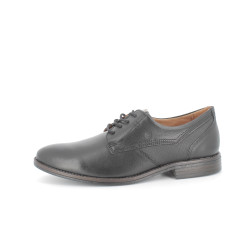 Derbys noir en cuir Pegada