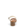 Nu-pieds Wikers beiges et marrons en cuir