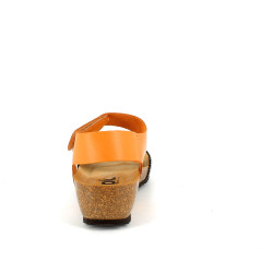 sandales SPK oranges en cuir