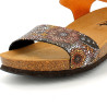 sandales SPK oranges en cuir