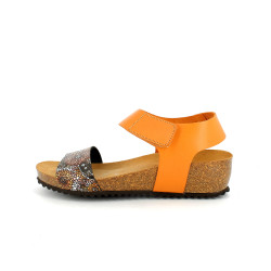 sandales SPK oranges en cuir