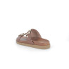 Mule marron en cuir