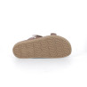 Mule marron en cuir