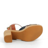 Nu-pieds à talons Goodstep en cuir