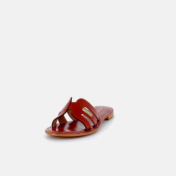 mules Les Tropéziennes en cuir rouge