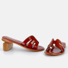 mules Les Tropéziennes en cuir rouge