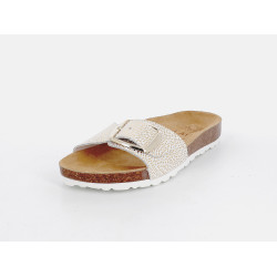 mules brillantes IAM en cuir