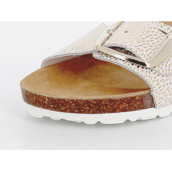 mules brillantes IAM en cuir