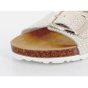 mules brillantes IAM en cuir