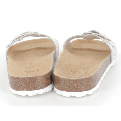 mules brillantes IAM en cuir