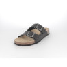 Mule noir en cuir