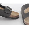 Mule noir en cuir