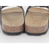 Mule noir en cuir