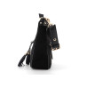 Sac à main noir Fuchsia avec détail doré - Anjou-Chaussures