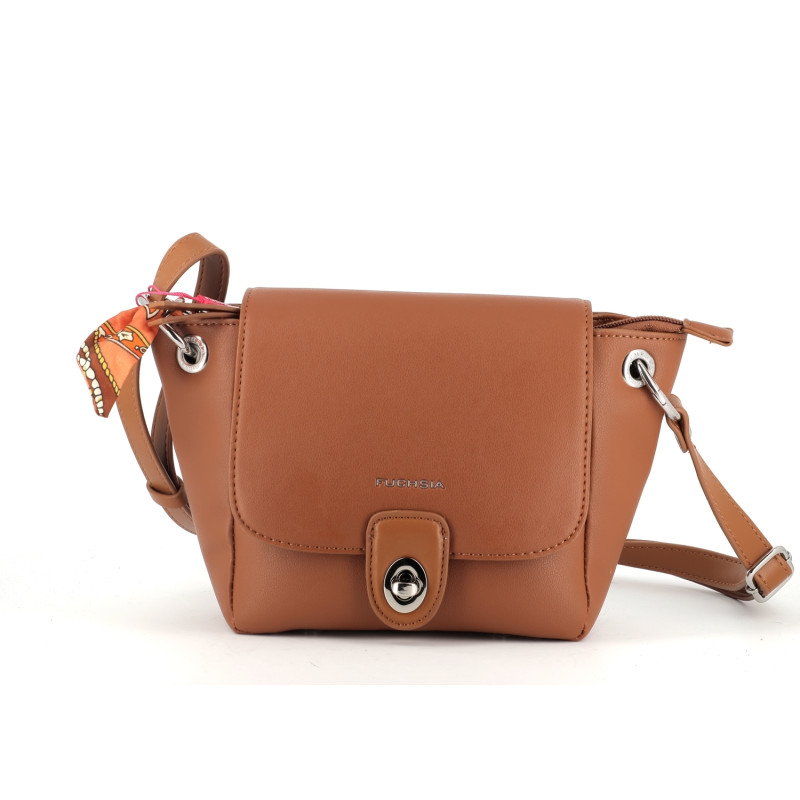 sac à main marron Fuchsia collection hiver 2022 - Anjou-Chaussures