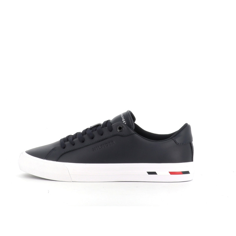 basket marine en cuir