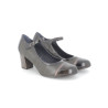 Escarpin noir en cuir
