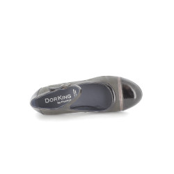 Escarpin noir en cuir