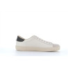 Basket blanche et kaki en cuir