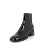 Bottines noires en cuir vernis Mamzelle