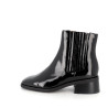 Bottines noires en cuir vernis Mamzelle