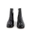 Bottines noires en cuir vernis Mamzelle