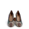 escarpins décolletés Qootum en cuir serpent multicouleurs