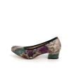 escarpins décolletés Qootum en cuir serpent multicouleurs