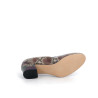 escarpins décolletés Qootum en cuir serpent multicouleurs