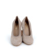 escarpins décolletés Qootum en cuir daim beige
