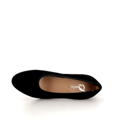 escarpins décolletés Qootum en cuir daim noir