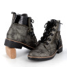 chaussures montantes noires avec dégradé doré
