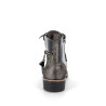 chaussures montantes noires avec dégradé doré