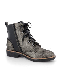 chaussures montantes noires avec dégradé doré