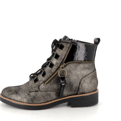 chaussures montantes noires avec dégradé doré