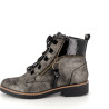 chaussures montantes noires avec dégradé doré