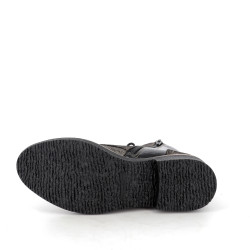 chaussures montantes noires avec dégradé doré