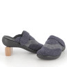 chaussons Westland bleu marine avec détails argentés